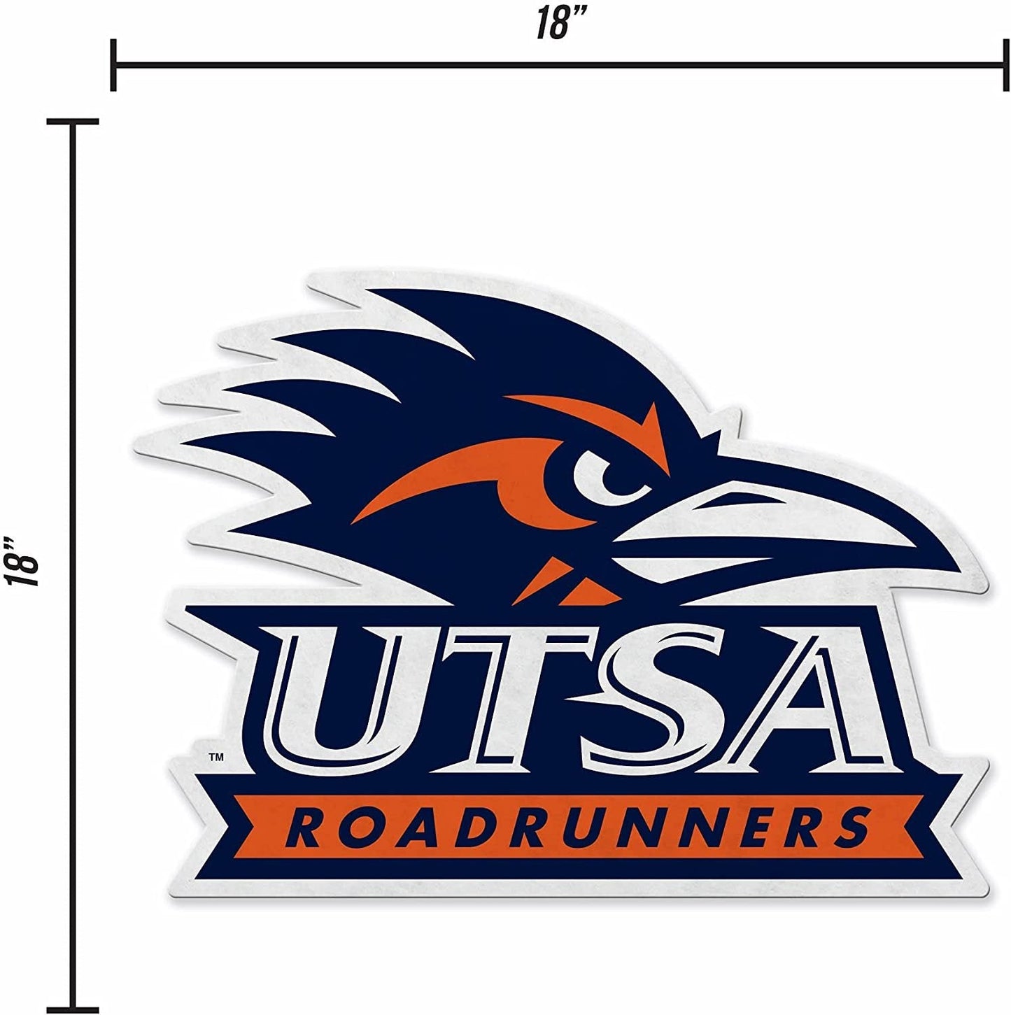 University of Texas San Antonio Roadrunners Soft Felt Pennant, Primary Design, 18 Inch, Easy To Hang