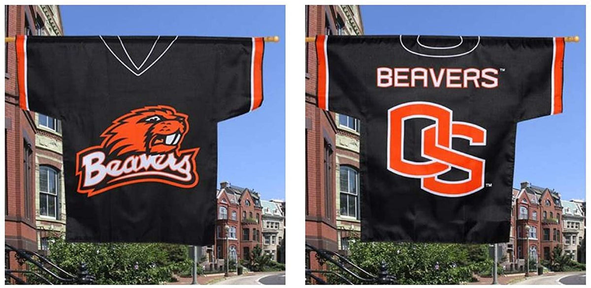 Oregon State University Beavers Premium 2-Sided Banner Flag, Jersey Design, 30x34 Inch