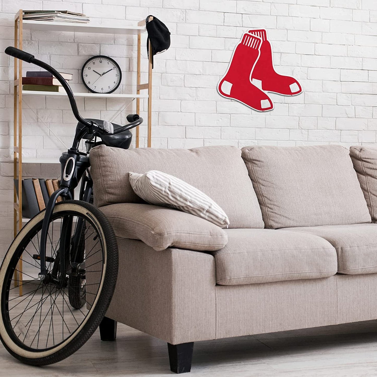 Boston Red Sox Soft Felt Pennant, Logo Design, Shape Cut, 18 Inch, Easy To Hang