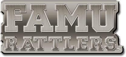 Florida A&M University Rattlers FAMU Auto Emblem Solid Metal Antique Style