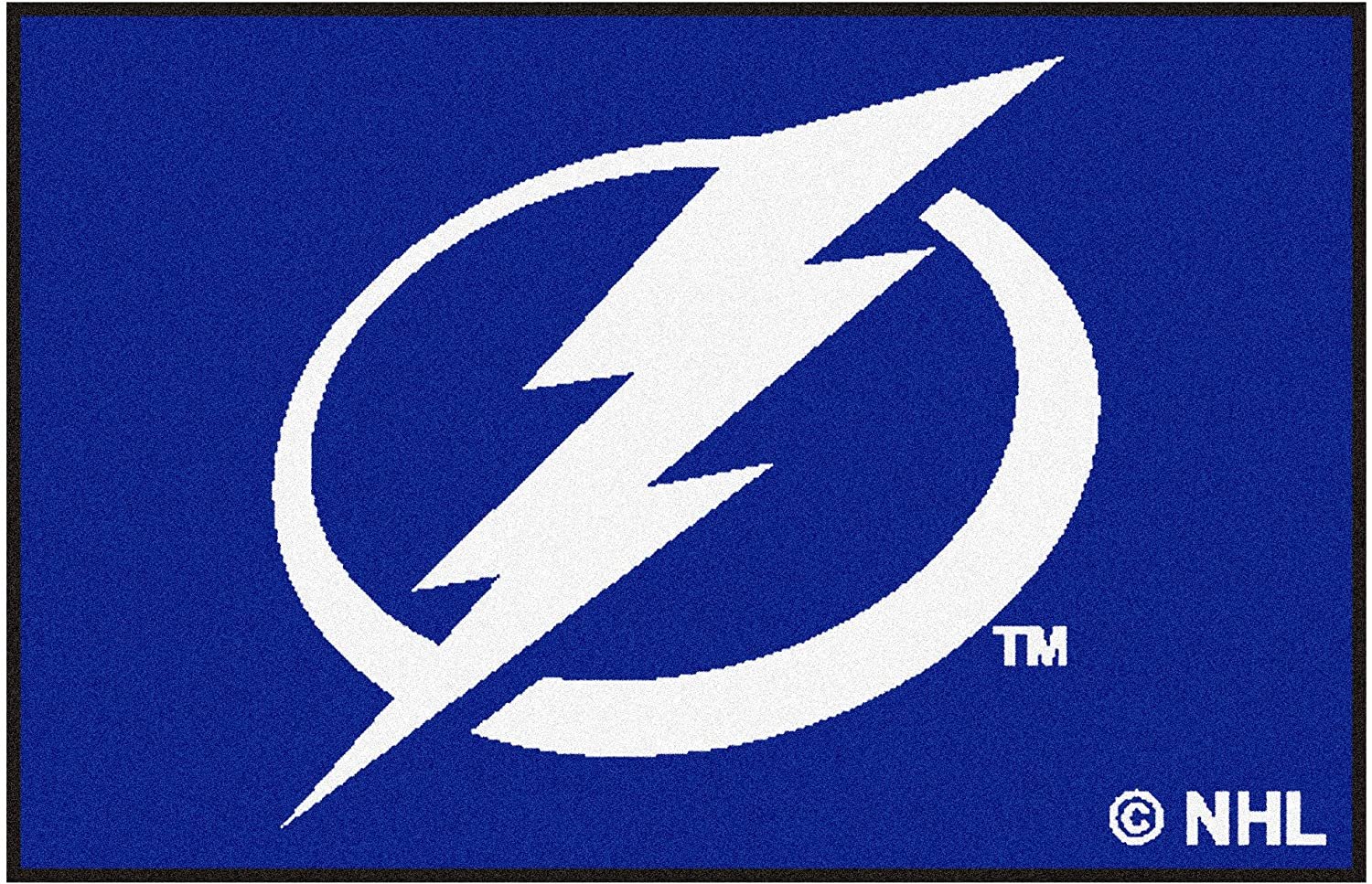 Tampa Bay Lightning Floor Mat Area Rug, 20x30 Inch, Nylon, Anti-Skid Backing