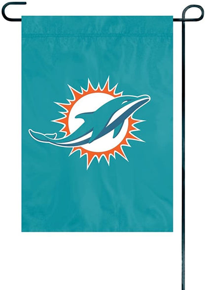 Miami Dolphins Premium Garden Flag Banner, Embroidered, 13x18 Inch
