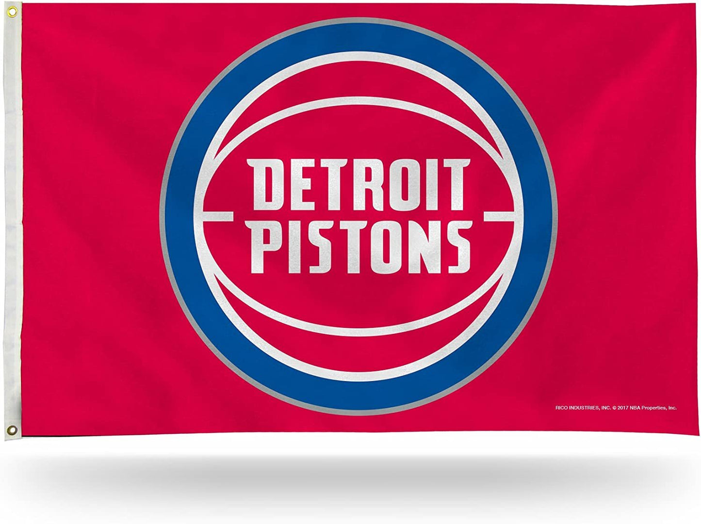 Detroit Pistons 3' x 5' Banner Flag Single Sided Indoor or Outdoor Metal Grommets