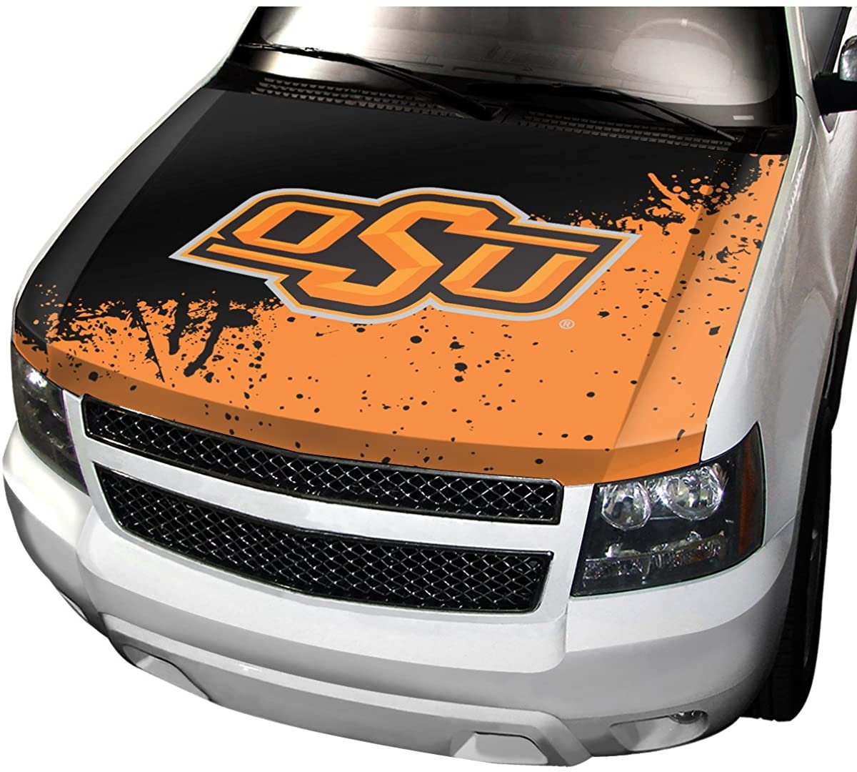 Oklahoma State University Cowboys Premium Auto Hood Cover, One Size, One Color