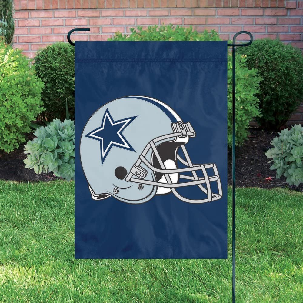 Dallas Cowboys Premium Garden Flag Banner Embroidered Applique 12x18 Inches