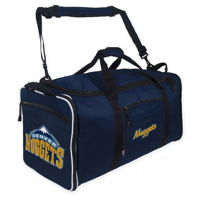 Denver Nuggets Duffel Bag Steal Design 28x11x12 Inch, Fold Up Zipper Design