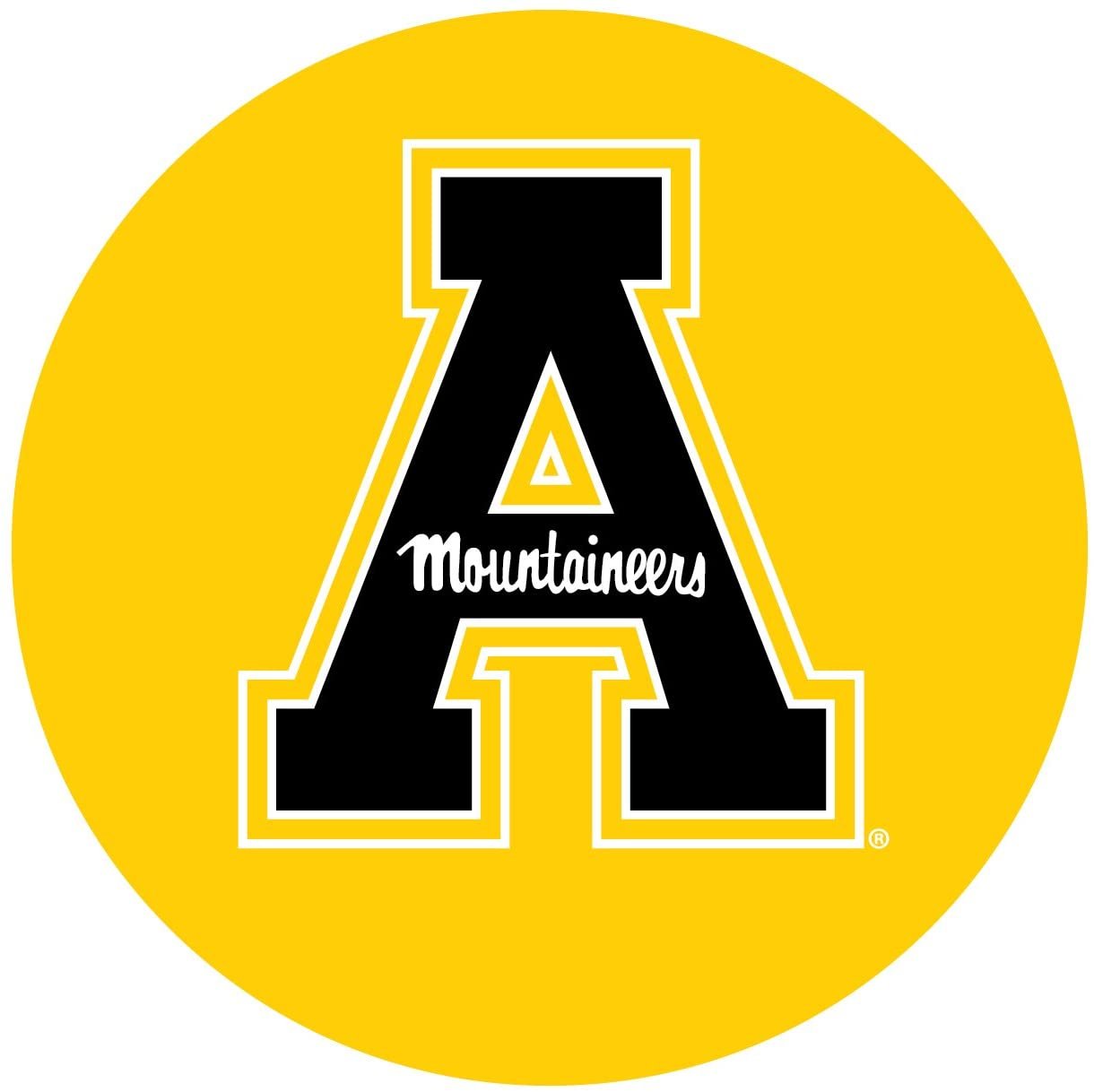 Appalachian State Mountaineers RR 4" Round Vinyl Decal Auto Home University of