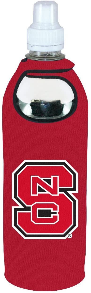 North Carolina State Wolfpack 1/2 Liter Water Soda Bottle Beverage Insulator Holder Cooler with Clip University of