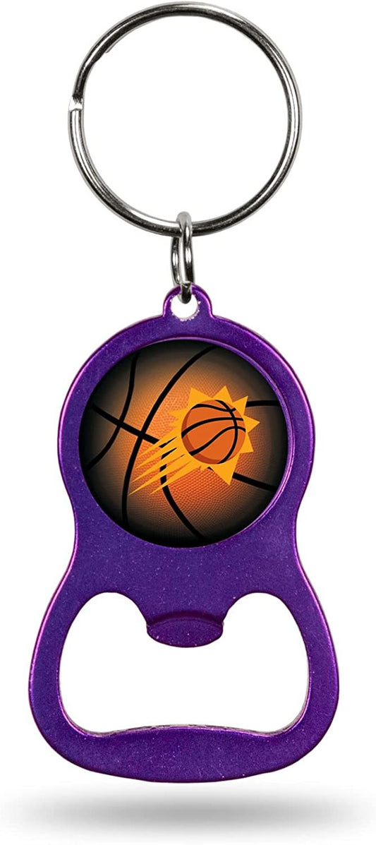 Phoenix Suns Premium Solid Metal Bottle Opener Keychain, Key Ring, Team Color