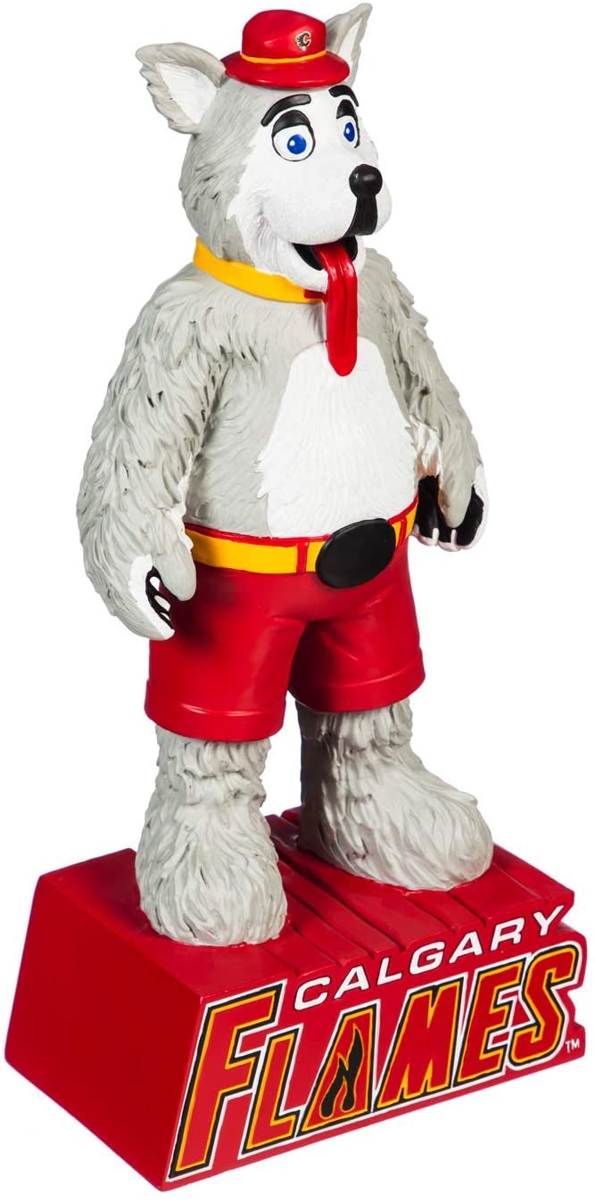 Calgary Flames 12 Inch Mascot Tiki Totem Garden Statue Resin Indoor Outdoor Use
