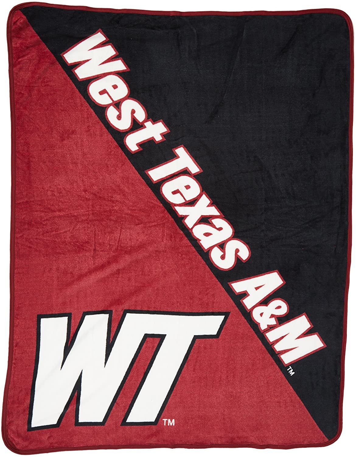 West Texas A&M University Buffaloes Micro Raschel Throw Blanket, Soft Fleece, 50x60 Inch, Lightweight