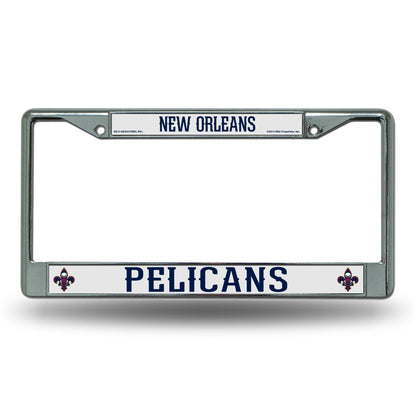 Rico New Orleans Hornets Chrome License Plate Frame