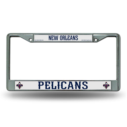 Rico New Orleans Hornets Chrome License Plate Frame