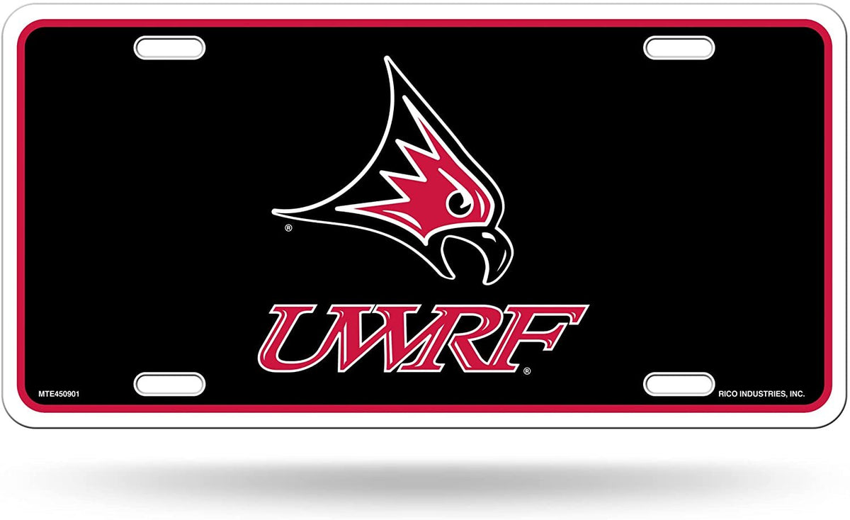 University of Wisconsin River Falls Falcons Metal Auto Tag License Plate, Logo Design, 6x12 Inch