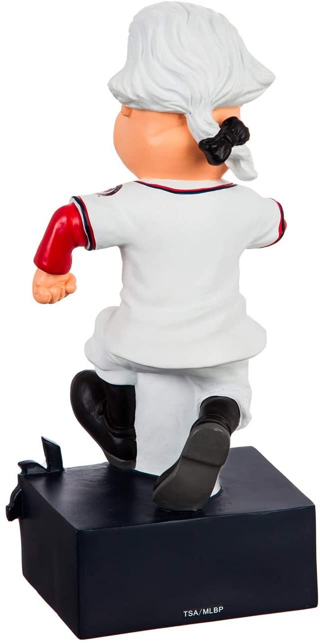 Washington Nationals George Washington Team Mascot Garden Statue, Hand Painted Resin, 12 Inch, Indoor Outdoor Decorative Sports Mascot, Officially Licensed