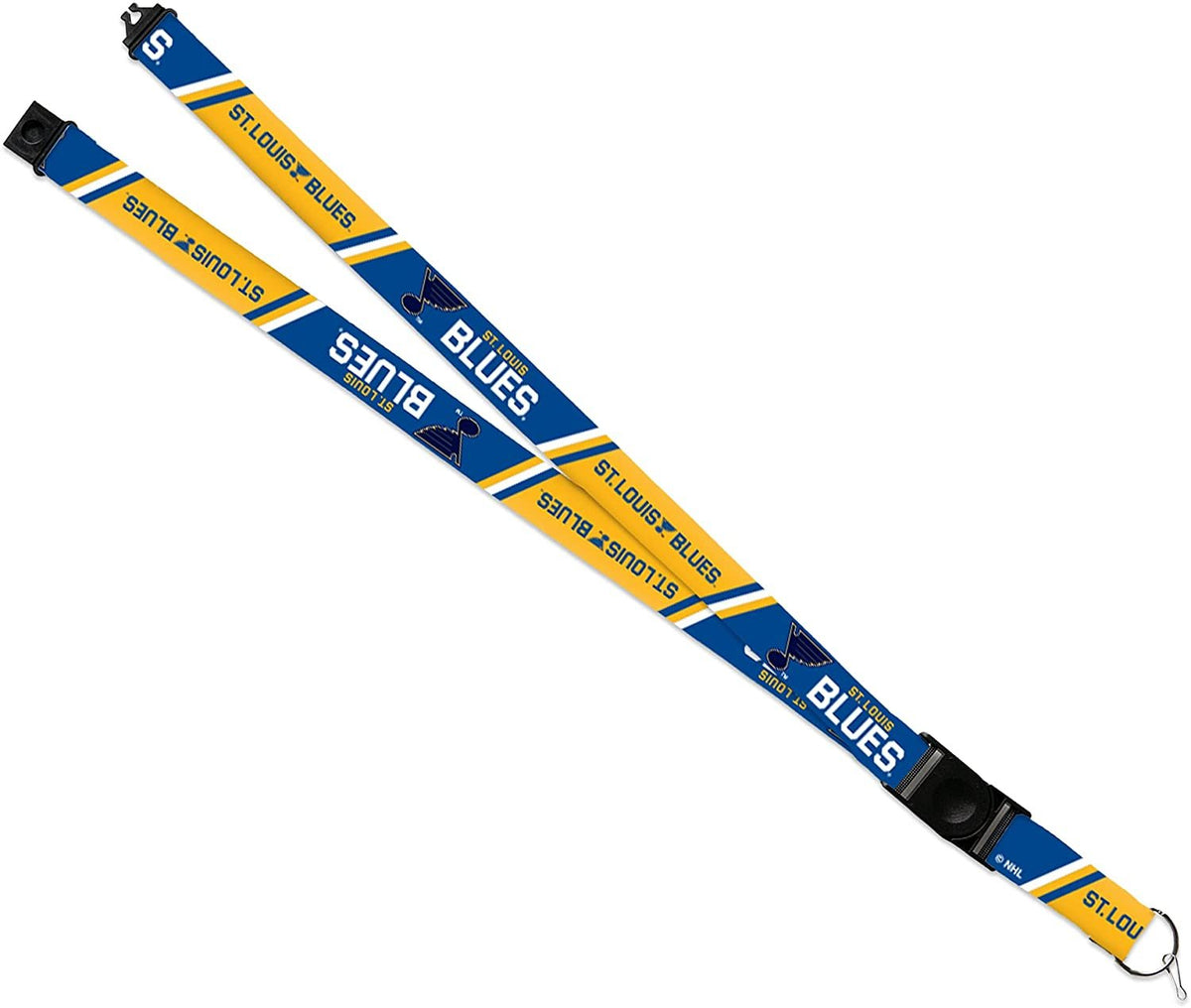 St Louis Blues Lanyard Keychain Safety Breakaway Double Sided