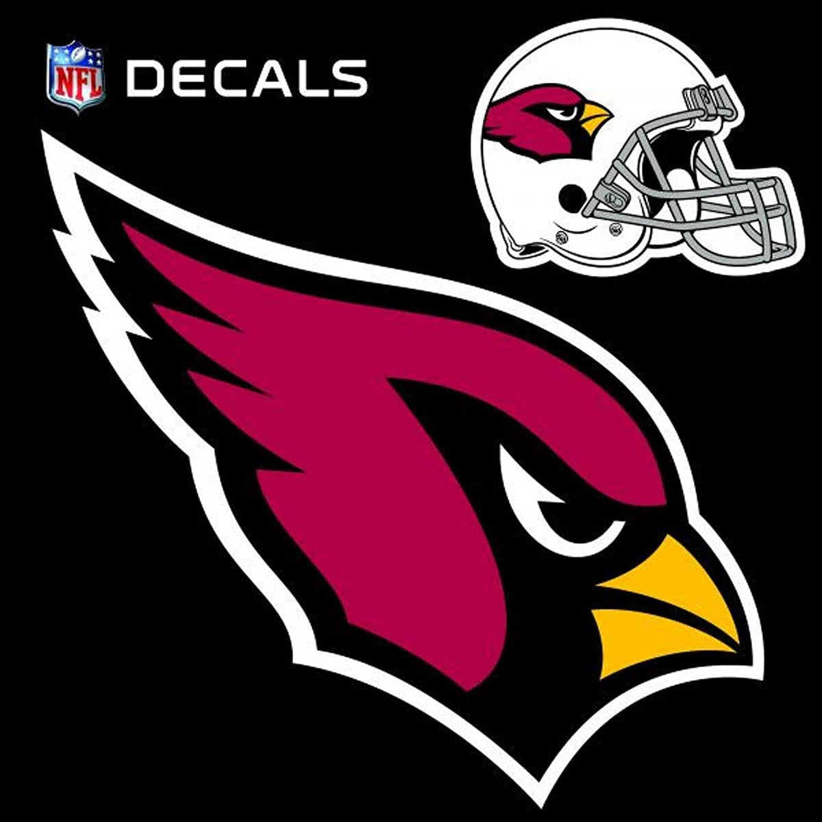 Arizona 12 Inch Primary Logo Decal Flat with Bonus Decal Vinyl Auto Home Football