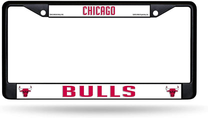 Rico Industries NBA Chicago Bulls Standard Chrome License Plate Frame