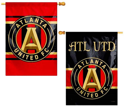 Atlanta United FC Premium 2-Sided Banner Flag, 28x40 Inch, Vertical Display, MLS FC Soccer Football Club