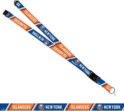 New York Islanders Lanyard Keychain Safety Breakaway Double Sided