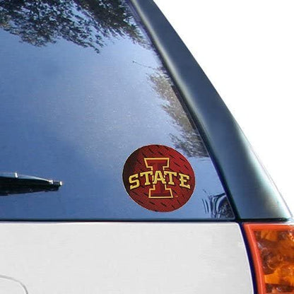 Iowa State University Cyclones 4 Inch Round Sticker Decal Flat Vinyl Full Adhesive Backing