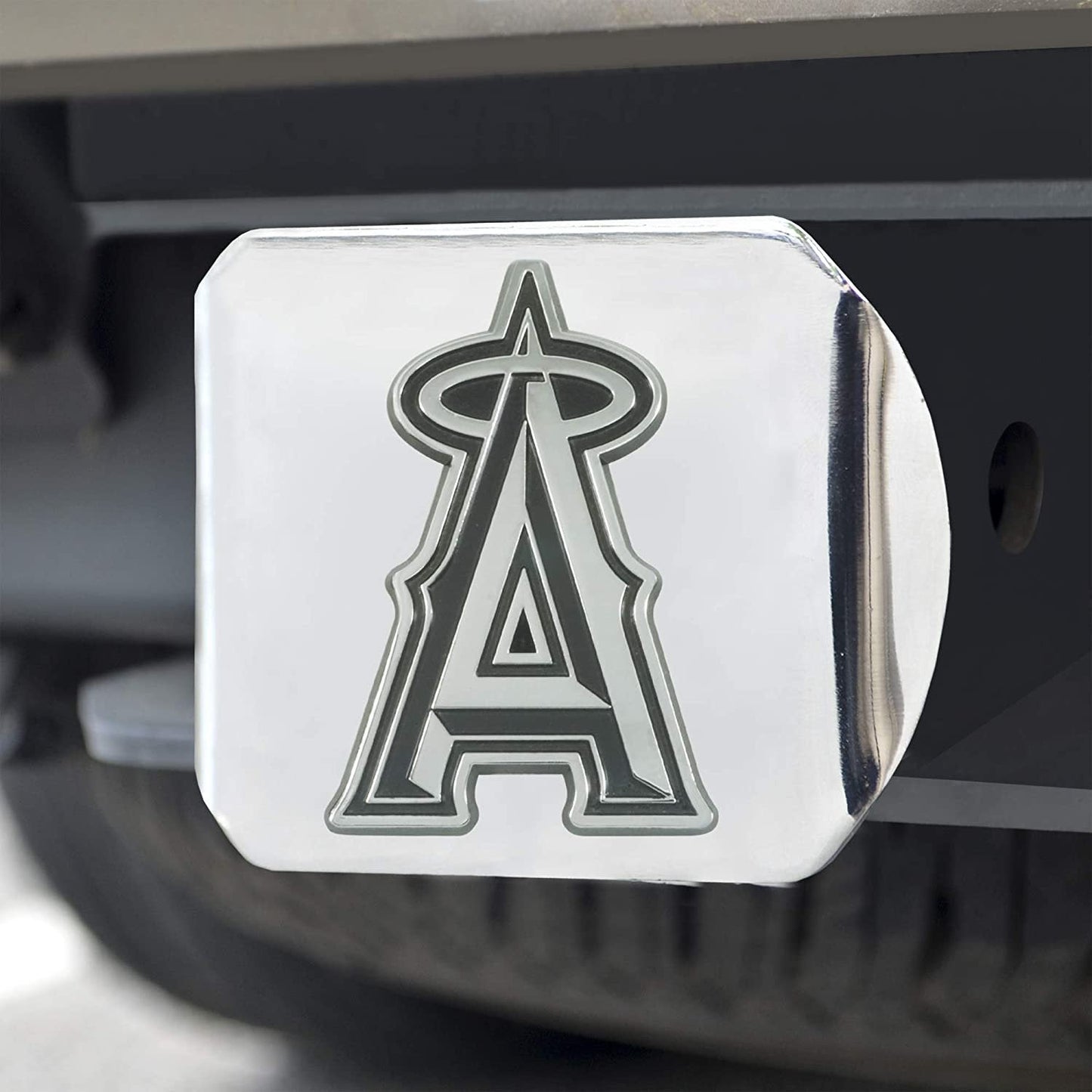 Los Angeles Angels Hitch Cover Solid Metal with Raised Chrome Metal Emblem 2" Square Type III