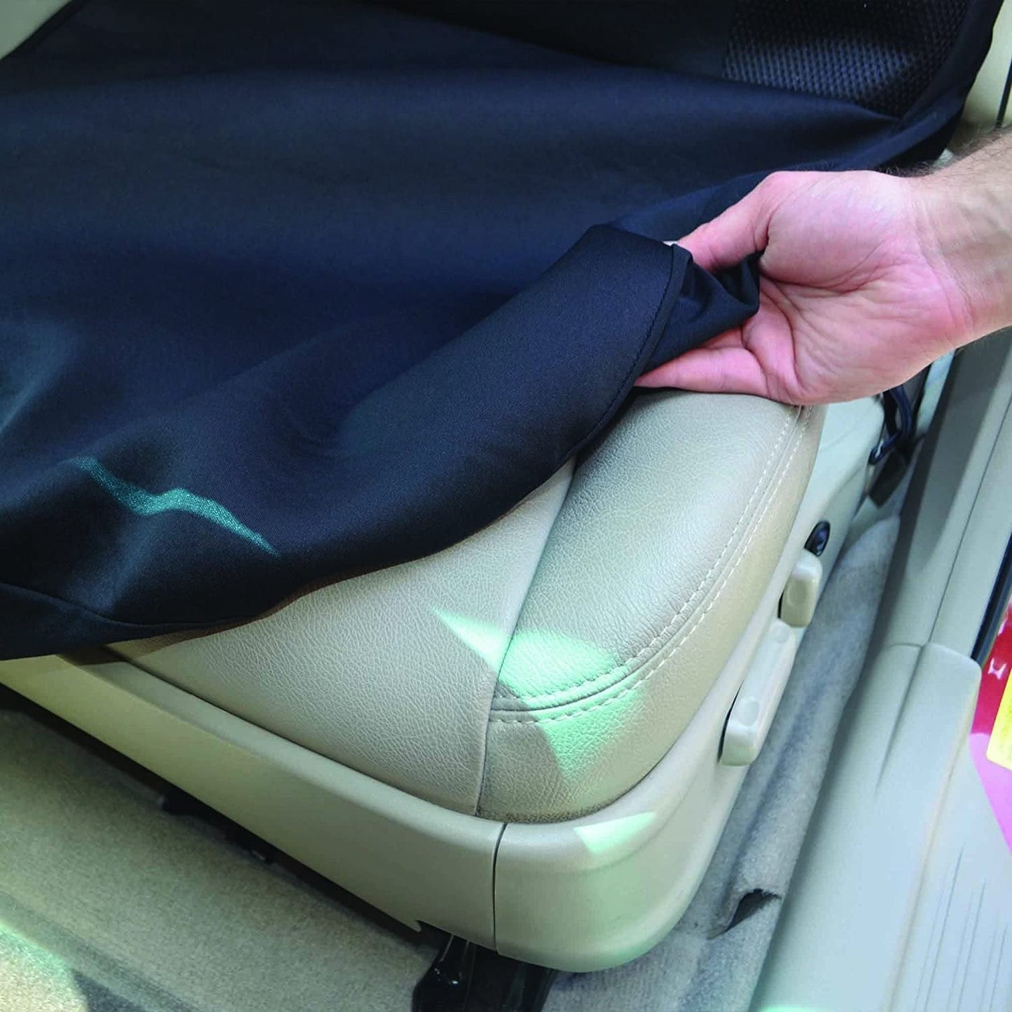 University of Maryland Terrapins Premium Embroidered Black Auto Bucket Seat Cover, 48x20 Inch, Elastic
