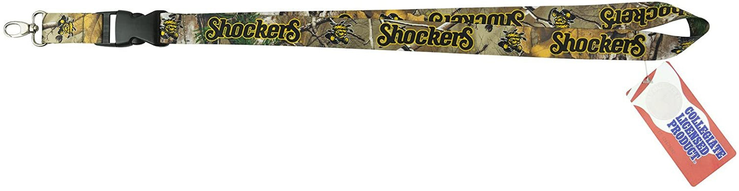 Wichita State Shockers Camo Lanyard Keychain