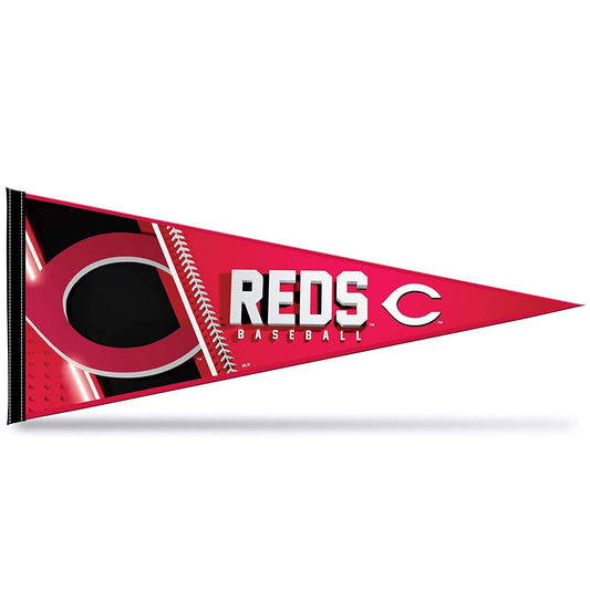 Cincinnati Reds Soft Felt Pennant, Primary Design, 12x30 Inch, Easy To Hang