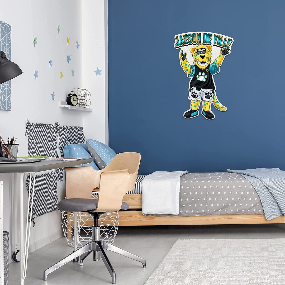 Jacksonville Jaguars Pennant Mascot Logo 18 Inch Soft Felt