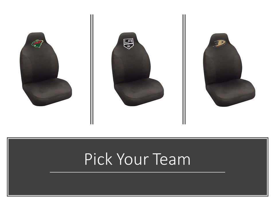 Montreal Canadiens Premium Embroidered Black Auto Bucket Seat Cover, 48x20 Inch, Elastic