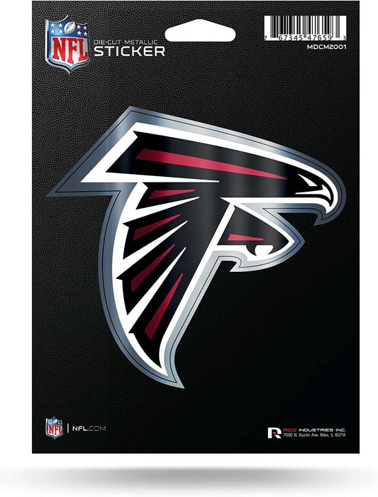 Atlanta Falcons Die Cut Metallic Sticker