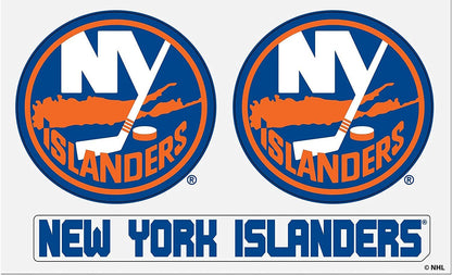 New York Islanders 3 Piece Multi Magnet Set, 8.5x11 Inch Sheet Auto Home
