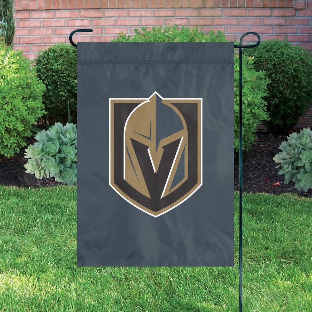 Vegas Golden Knights Premium Garden Flag Banner Applique Embroidered 12.5x18 Inch