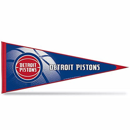 Detroit Pistons Pennant 12x30 Inch Soft Felt