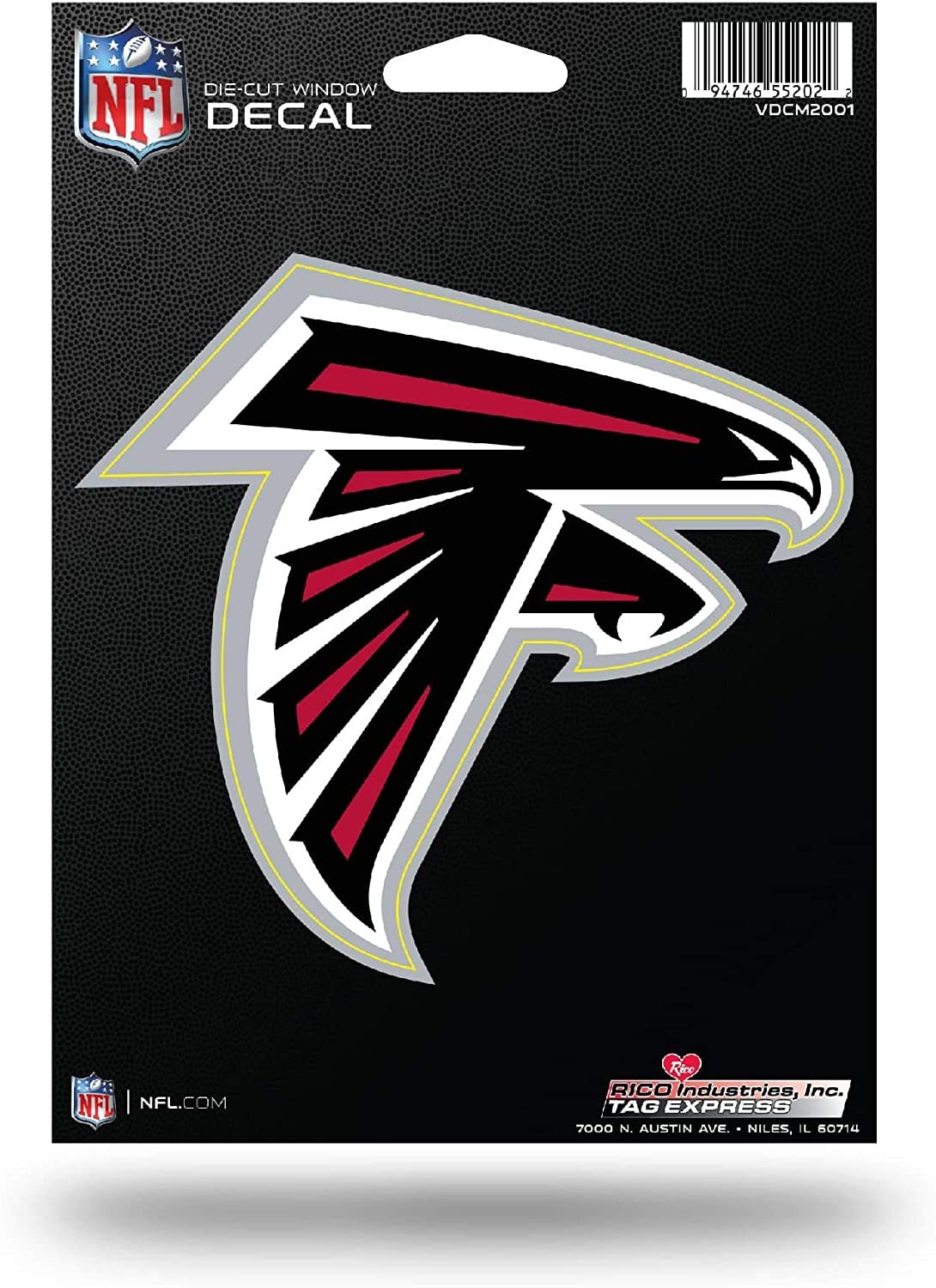 Atlanta Falcons 5 Inch Die Cut Decal Sticker Full Adhesive Backing