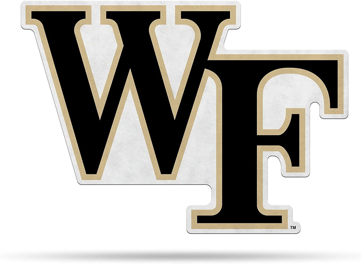 Rico Industries NCAA Wake Forest Demon Deacons Primary Logo Shape Cut Pennant