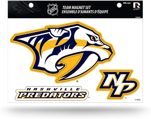 Nashville Predators Multi Magnet Sheet Shape Cut 8x11 Inch