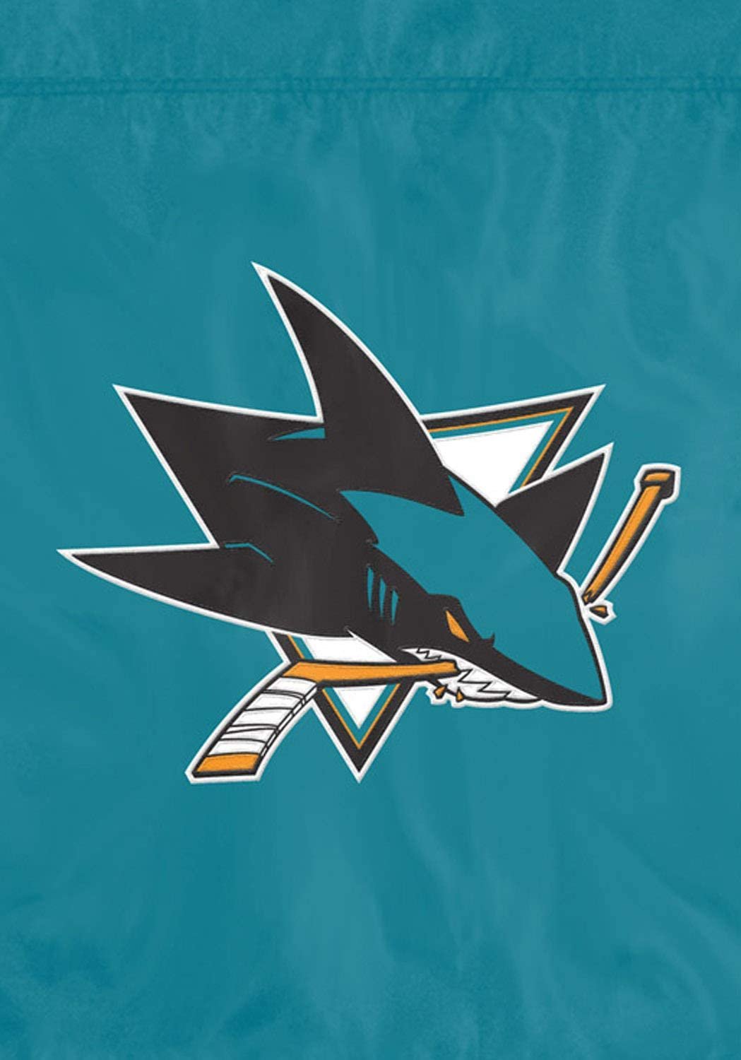 San Jose Sharks Garden Flag Banner, Window Display Option, Premium Embroidered, 10.5x15 Inch