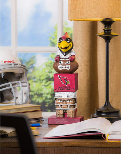 Arizona Cardinals 16 Inch Tiki Totem Garden Statue Resin Outdoor Decoration