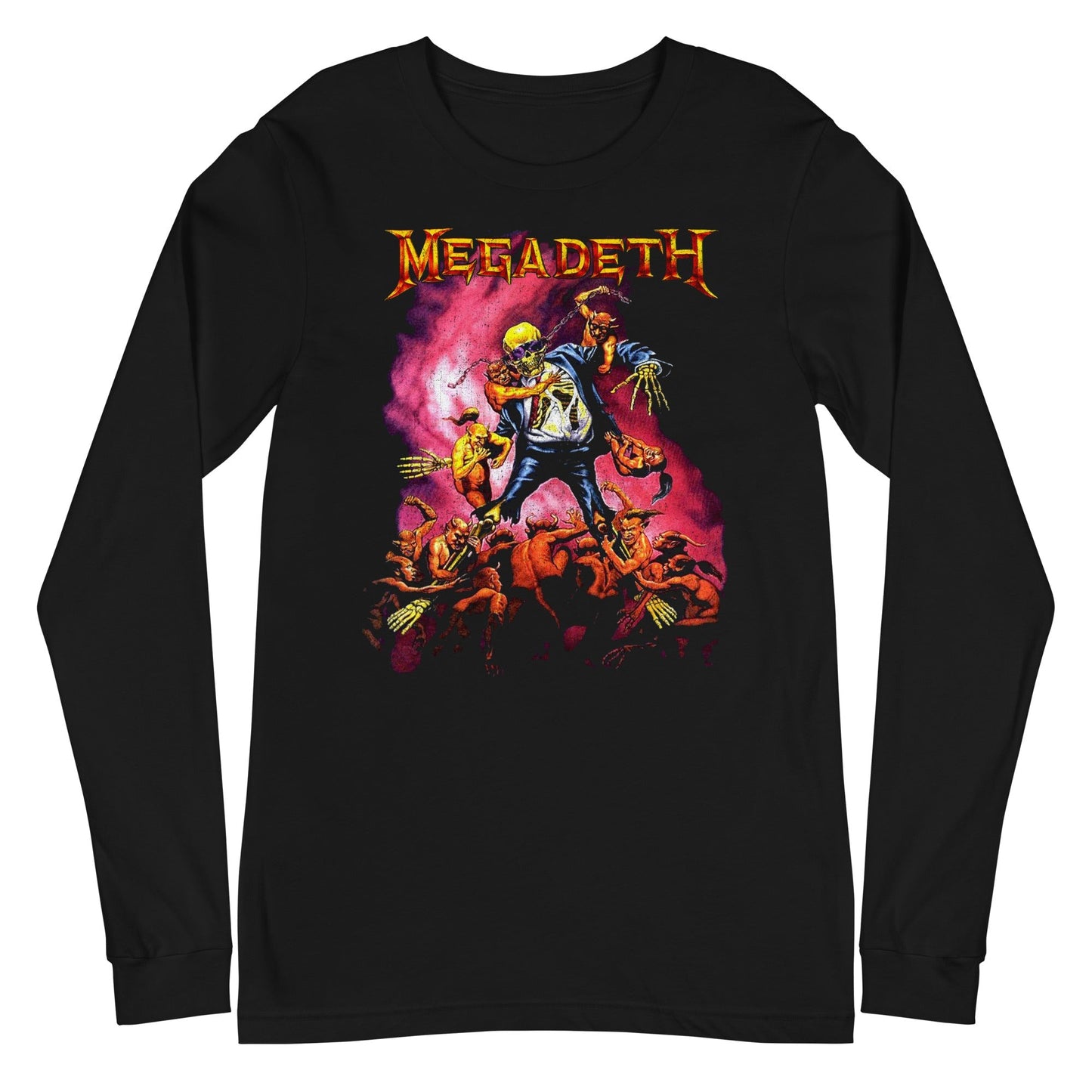 Megadeth From the Grave Mens Long Sleeve Shirt Black