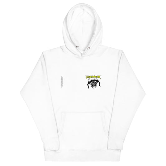 Megadeth Vic Stamp Mens Hoodie White