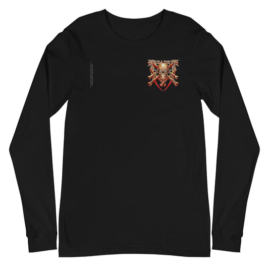 Megadeth Crossed Bones Mens Long Sleeve Shirt Black