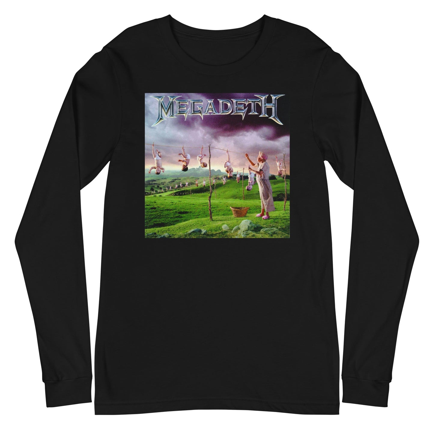 Megadeth Youthanasia Mens Long Sleeve Shirt Black