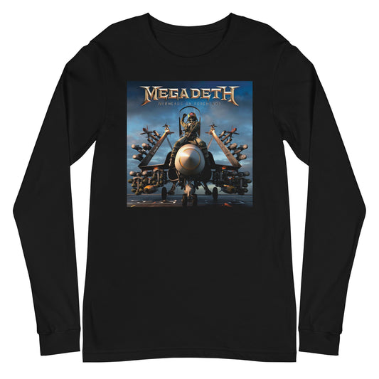 Megadeth Warheads on Foreheads Mens Long Sleeve Shirt Black