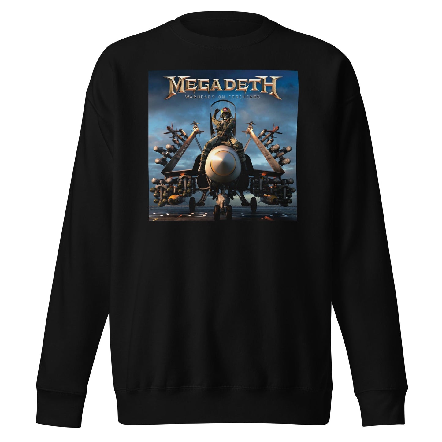 Megadeth Warheads on Foreheads Mens Sweatshirt Black