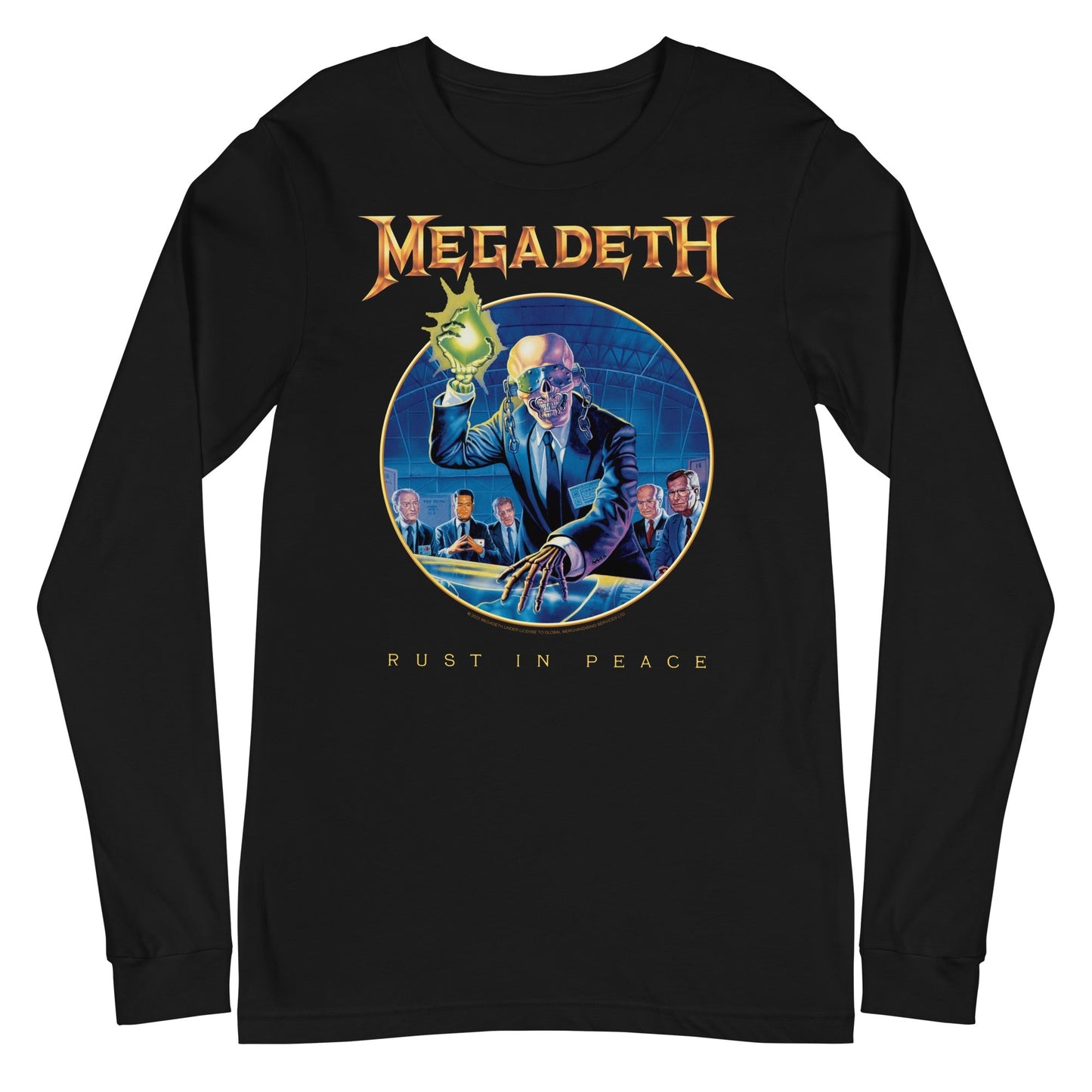 Megadeth Circle of Rust Mens Long Sleeve Shirt Black