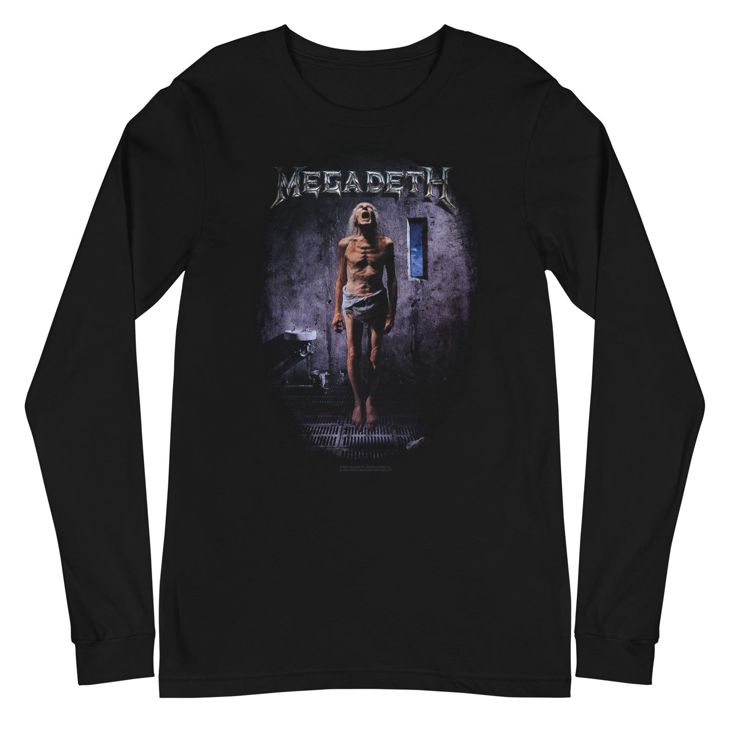 Megadeth Countdown to Extinction Mens Long Sleeve Shirt Black