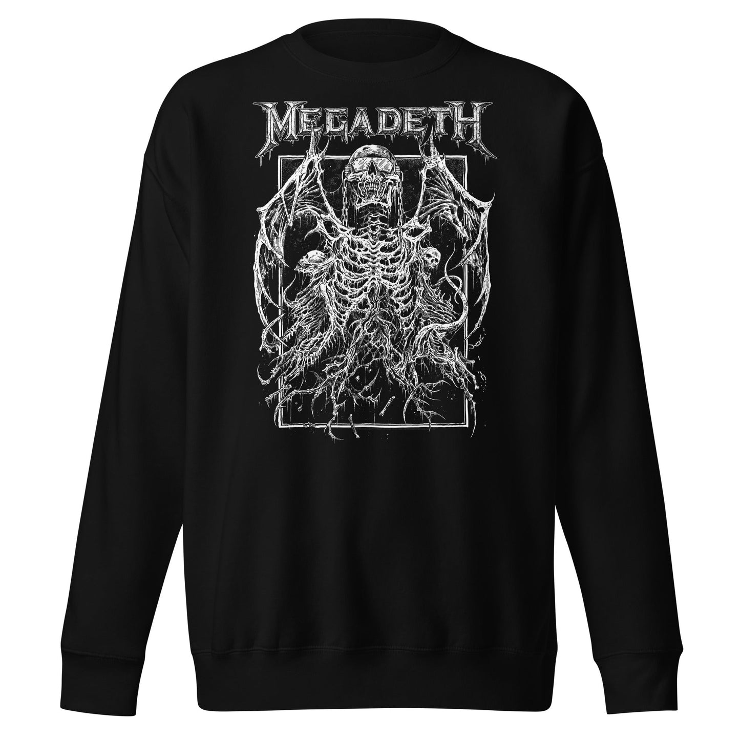 Megadeth Skeleton Wings Mens Sweatshirt Black