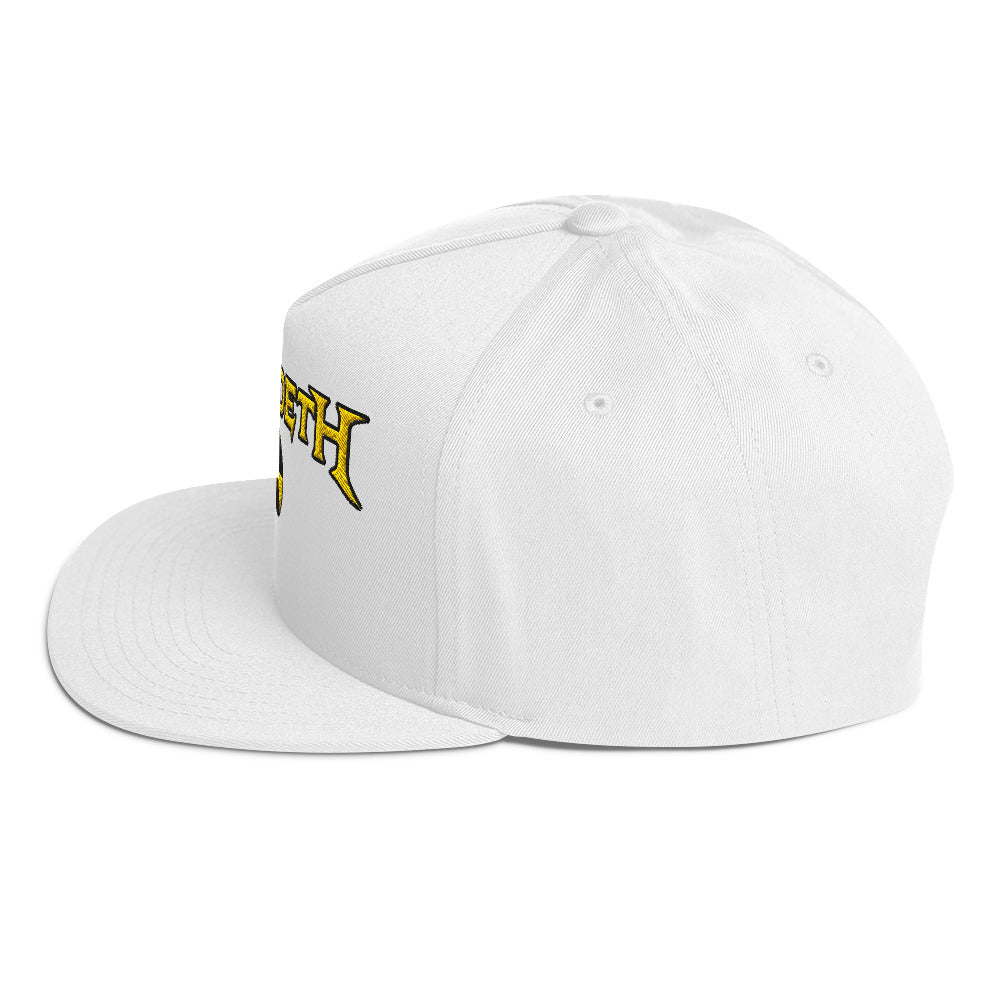 Megadeth Nuclear Logo Embroidered Snapback Hat White Officially Licensed
